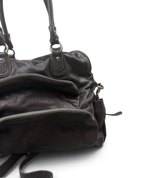 Vintage Liebeskind Berlin Rare Brown Zip Leather Bag Y2K 2000s