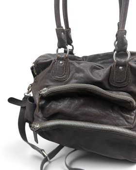 Vintage Liebeskind Berlin Rare Brown Zip Leather Bag Y2K 2000s