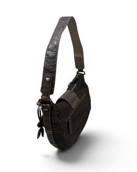 Vintage GUESS Rare Brown Monogram Bag Y2K 2000s