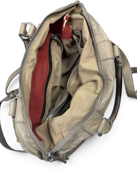 Vintage Liebeskind Berlin Rare Beige Leather Bag Y2K 2000s