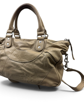 Vintage Liebeskind Berlin Rare Beige Leather Bag Y2K 2000s