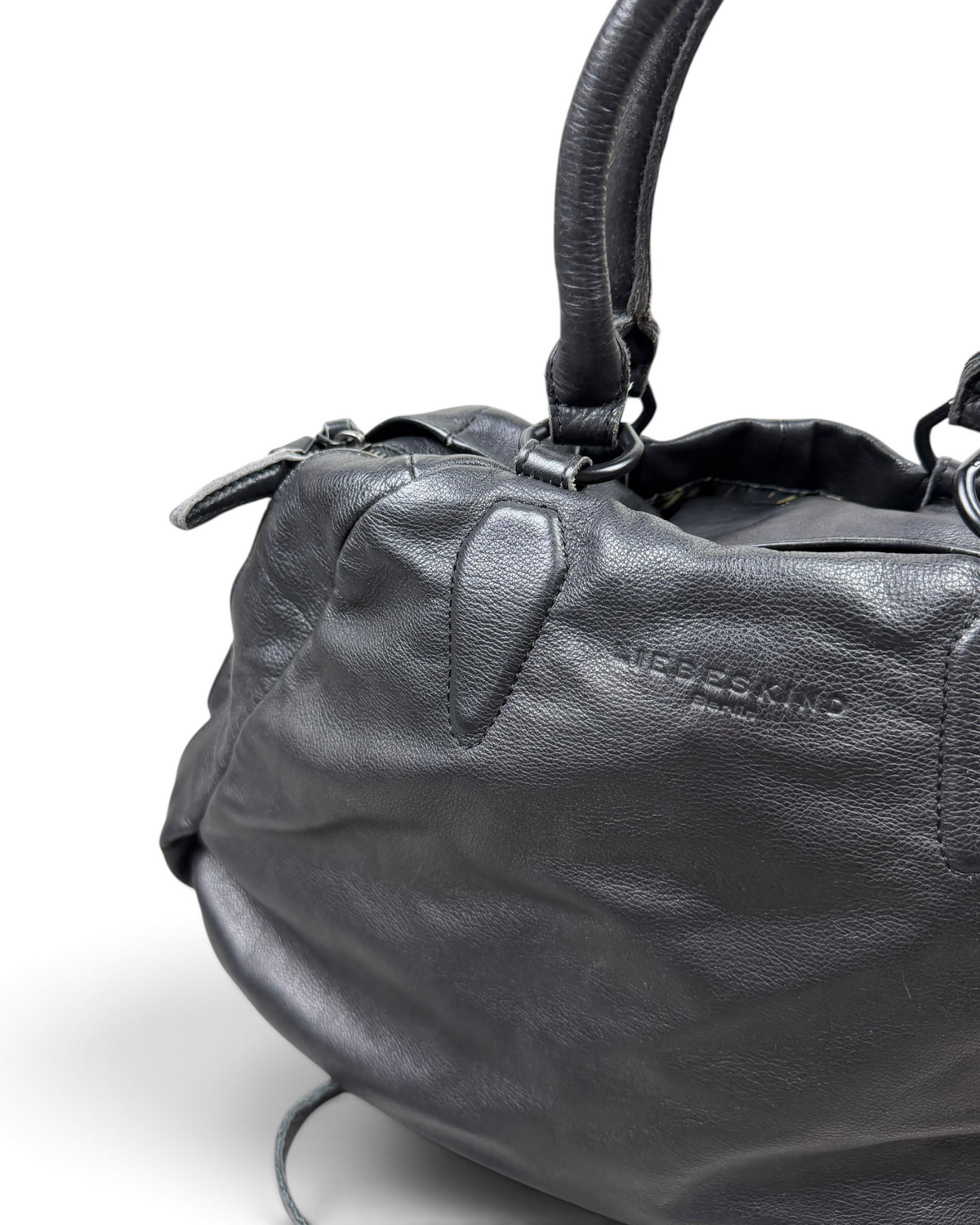 Vintage Liebeskind Berlin Rare Black Leather Bag Y2K 2000s