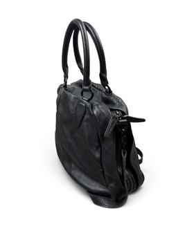 Vintage Liebeskind Berlin Rare Black Leather Bag Y2K 2000s