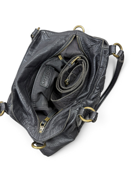 Vintage Liebeskind Berlin Rare Black Leather Bag Y2K 2000s