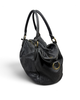 Vintage Liebeskind Berlin Rare Karo Leather Bag Y2K 2000s