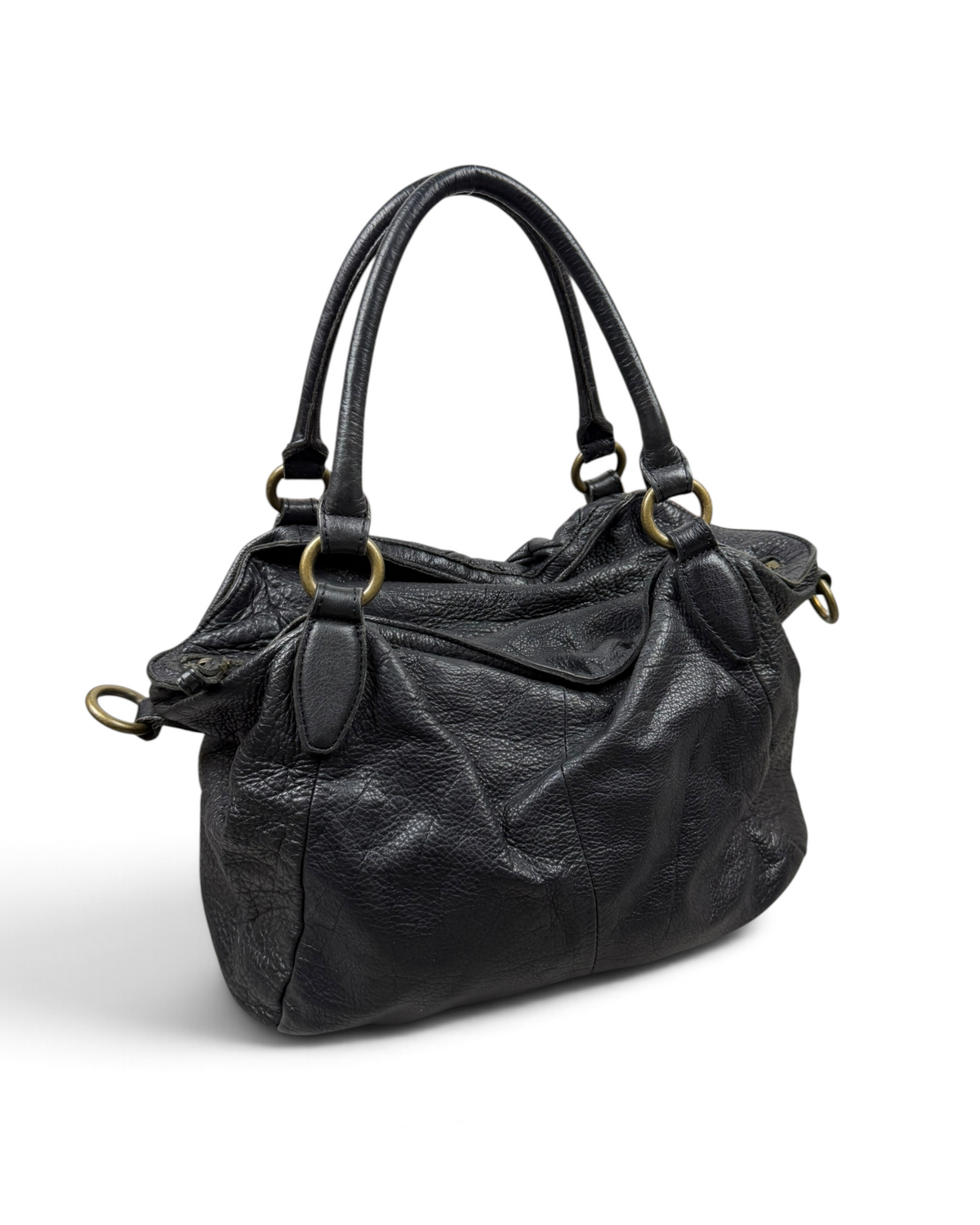 Vintage Liebeskind Berlin Rare Karo Leather Bag Y2K 2000s
