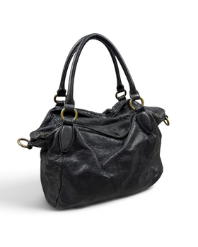 Vintage Liebeskind Berlin Rare Karo Leather Bag Y2K 2000s