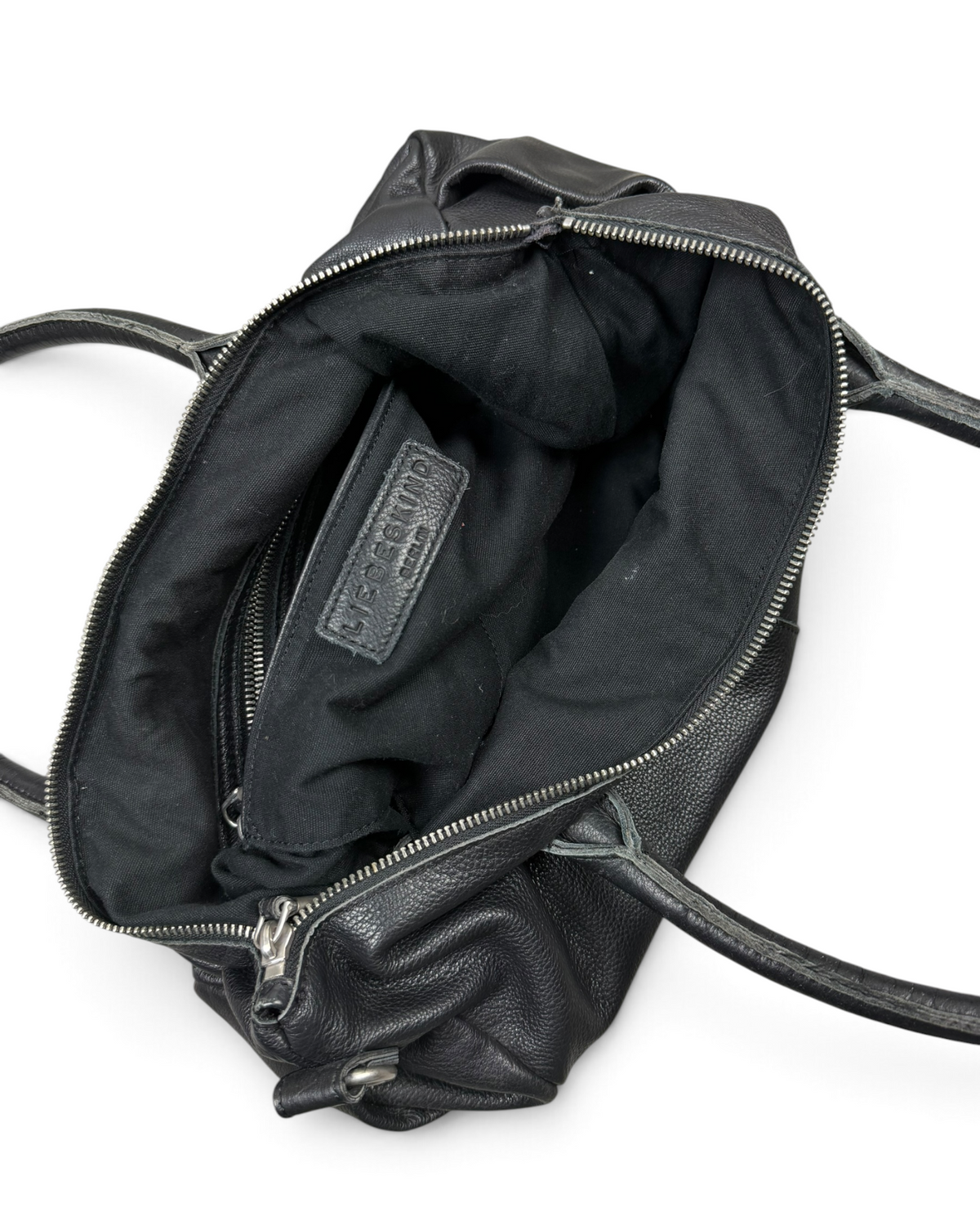 Vintage Liebeskind Berlin Rare Karo Leather Bag Y2K 2000s