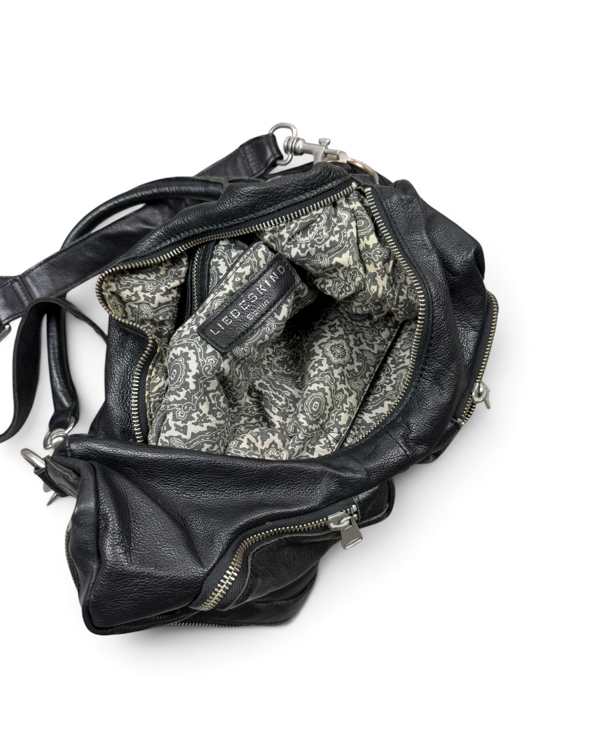 Vintage Liebeskind Berlin Black Rare Leather Bag Y2K 2000s