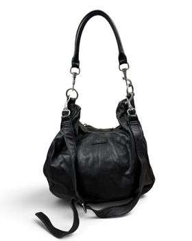 Vintage Liebeskind Berlin Hobo Black Leather Bag Y2K 2000s