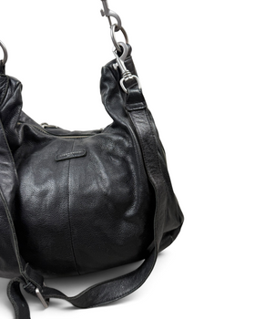 Vintage Liebeskind Berlin Hobo Black Leather Bag Y2K 2000s