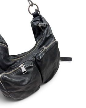 Vintage Liebeskind Berlin Hobo Black Leather Bag Y2K 2000s