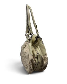 Vintage GUESS Rare Beige Monogram Bag Y2K 2000s
