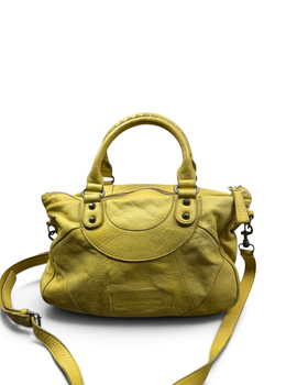 Vintage Liebeskind Berlin Rare Yellow Leather Bag Y2K 2000s